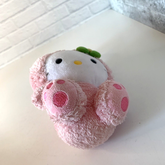 Hello Kitty Pink Bunny Costume Suit TY Beanie Babies Collection Sanrio - Picture 4 of 7